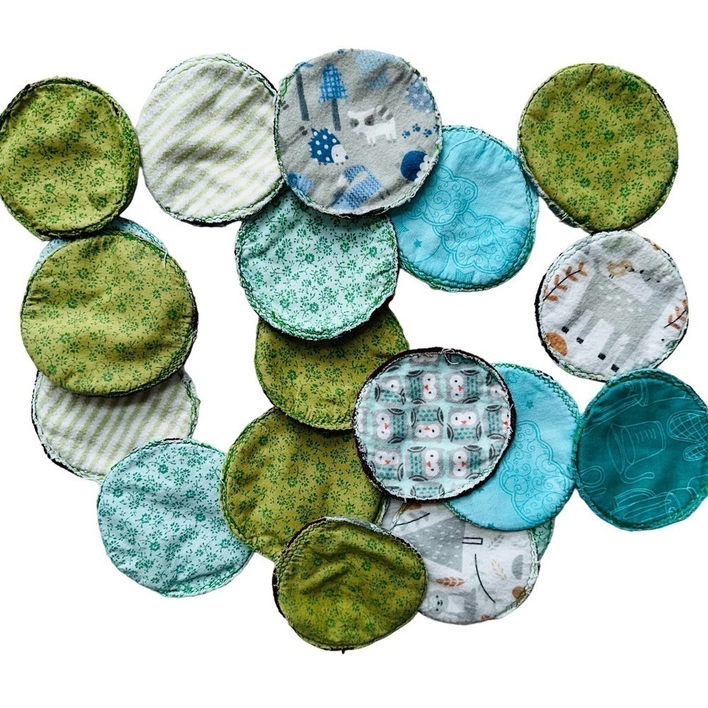 NIP Keababies Organic Cloth Reusable Breast Pads Pk/20 - Picture 4 of 4